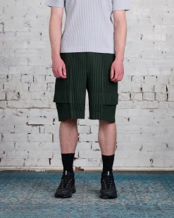 Best HOMME PLISSÉ ISSEY MIYAKE Pleats June Cargo Short Deep Green