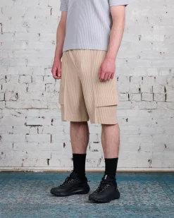Online HOMME PLISSÉ ISSEY MIYAKE Pleats June Cargo Short Shell Beige
