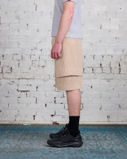 Online HOMME PLISSÉ ISSEY MIYAKE Pleats June Cargo Short Shell Beige