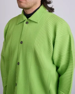 Best HOMME PLISSÉ ISSEY MIYAKE Pleats March Snap Jacket Fresh Green