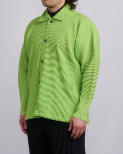 Best HOMME PLISSÉ ISSEY MIYAKE Pleats March Snap Jacket Fresh Green