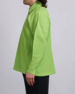 Best HOMME PLISSÉ ISSEY MIYAKE Pleats March Snap Jacket Fresh Green