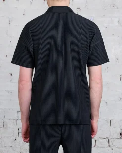 Clearance HOMME PLISSÉ ISSEY MIYAKE Pleats May Polo Black