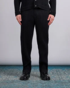 Hot HOMME PLISSÉ ISSEY MIYAKE Wool Like Light Pant Black