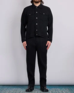 Hot HOMME PLISSÉ ISSEY MIYAKE Wool Like Light Pant Black