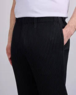 Hot HOMME PLISSÉ ISSEY MIYAKE Wool Like Light Pant Black