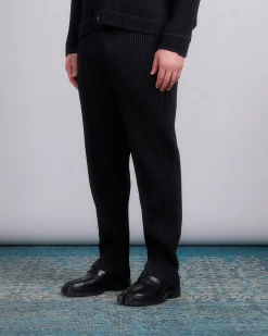 Hot HOMME PLISSÉ ISSEY MIYAKE Wool Like Light Pant Black