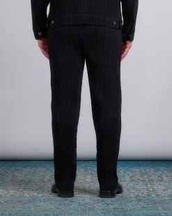 Hot HOMME PLISSÉ ISSEY MIYAKE Wool Like Light Pant Black