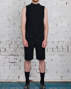 Clearance HOMME PLISSÉ ISSEY MIYAKE Pleats May Vest Black