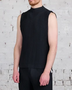 Clearance HOMME PLISSÉ ISSEY MIYAKE Pleats May Vest Black