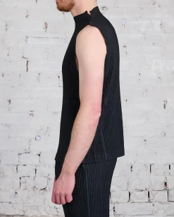 Clearance HOMME PLISSÉ ISSEY MIYAKE Pleats May Vest Black