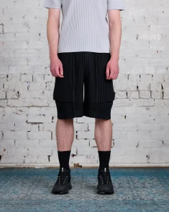Best HOMME PLISSÉ ISSEY MIYAKE Pleats June Cargo Short Black