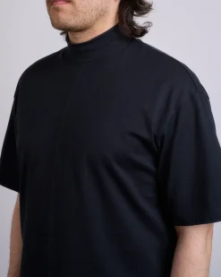 Fashion HOMME PLISSÉ ISSEY MIYAKE High Neck T-Shirt Black