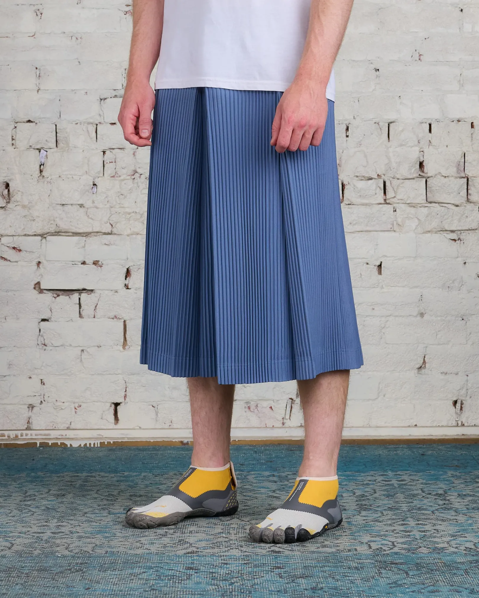 Hot HOMME PLISSÉ ISSEY MIYAKE Pleats August Relax Pant Blue Gray