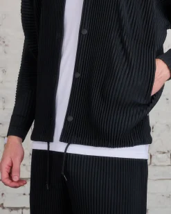 Fashion HOMME PLISSÉ ISSEY MIYAKE Pleats August Collar Jacket Black