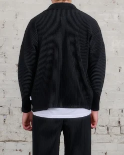 Fashion HOMME PLISSÉ ISSEY MIYAKE Pleats August Collar Jacket Black