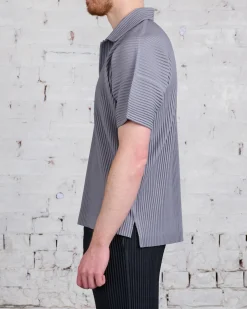 Outlet HOMME PLISSÉ ISSEY MIYAKE Pleats May Polo Warm Gray