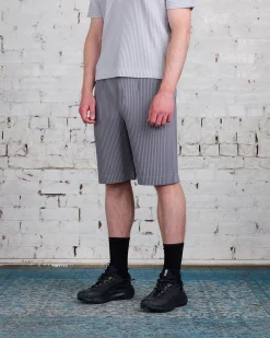 Outlet HOMME PLISSÉ ISSEY MIYAKE Pleats May Short Warm Gray