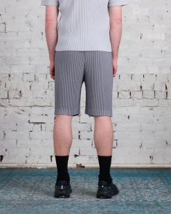 Outlet HOMME PLISSÉ ISSEY MIYAKE Pleats May Short Warm Gray