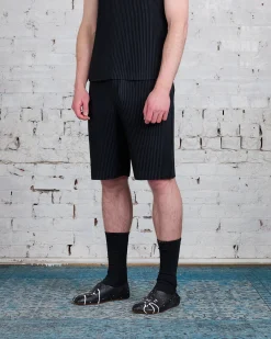 Best HOMME PLISSÉ ISSEY MIYAKE Pleats May Short Black