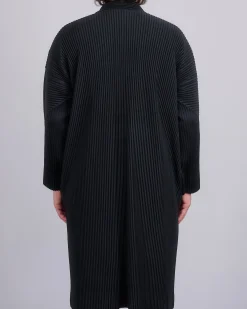 Best HOMME PLISSÉ ISSEY MIYAKE Pleated November Coat Black
