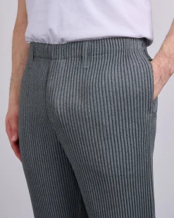 New HOMME PLISSÉ ISSEY MIYAKE Wool Like Light Pant Gray