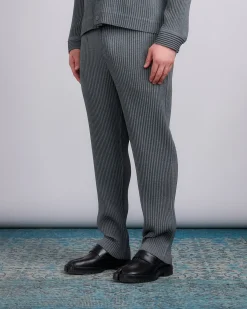 New HOMME PLISSÉ ISSEY MIYAKE Wool Like Light Pant Gray