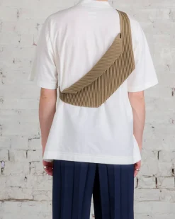 Online HOMME PLISSÉ ISSEY MIYAKE Issey Miyake Homme Plisse Pleats Crossbody Bag Light Mocha Brown