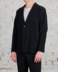 Sale HOMME PLISSÉ ISSEY MIYAKE Issey Miyake Homme Plisse Basics Blazer Black