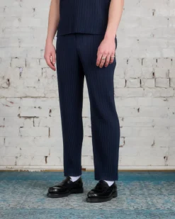 Outlet HOMME PLISSÉ ISSEY MIYAKE Issey Miyake Homme Plisse Basics Straight Pant Navy