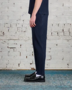 Outlet HOMME PLISSÉ ISSEY MIYAKE Issey Miyake Homme Plisse Basics Straight Pant Navy