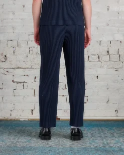 Outlet HOMME PLISSÉ ISSEY MIYAKE Issey Miyake Homme Plisse Basics Straight Pant Navy