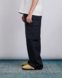 Online Jil Sander Cotton Silk Poplin Cargo Trouser Black