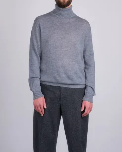 Outlet Jil Sander+ Extrafine Virgin Wool High Neck Sweater Slate