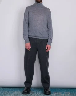 Outlet Jil Sander+ Extrafine Virgin Wool High Neck Sweater Slate