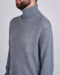 Outlet Jil Sander+ Extrafine Virgin Wool High Neck Sweater Slate