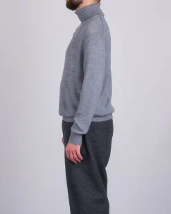 Outlet Jil Sander+ Extrafine Virgin Wool High Neck Sweater Slate