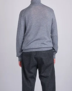 Outlet Jil Sander+ Extrafine Virgin Wool High Neck Sweater Slate