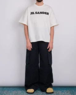 Hot Jil Sander Logo T-Shirt Porcelain