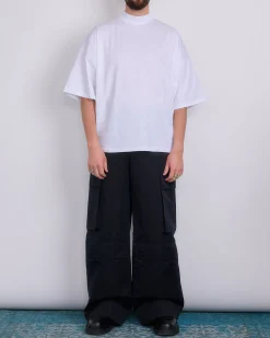 Fashion Jil Sander Mock Neck T-Shirt White