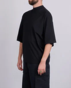 Online Jil Sander Mock Neck T-Shirt Black