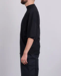 Online Jil Sander Mock Neck T-Shirt Black