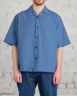 Best Jil Sander+ Poplin Camp Button Shirt French Blue