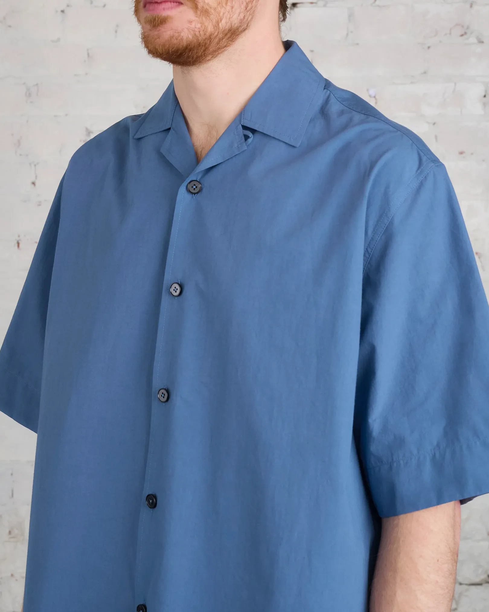 Best Jil Sander+ Poplin Camp Button Shirt French Blue