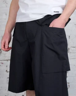 Fashion Jil Sander+ Relaxed Fit Cargo Short Black