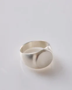 Outlet Jil Sander ZM1 C Signet Ring Silver