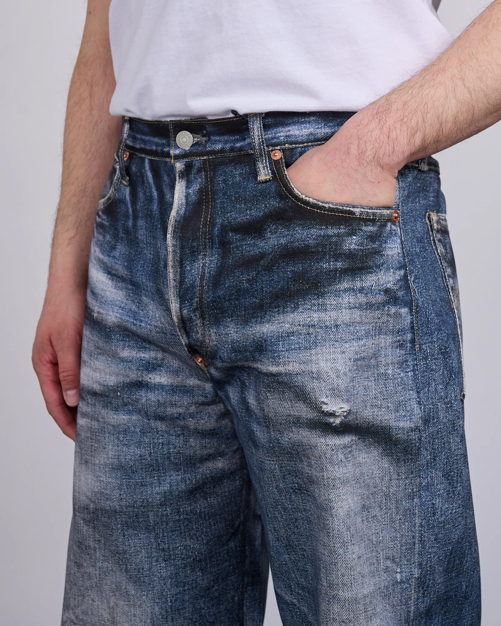 Best Junya Watanabe MAN Levi's Inkjet BerBerJin Jean Indigo