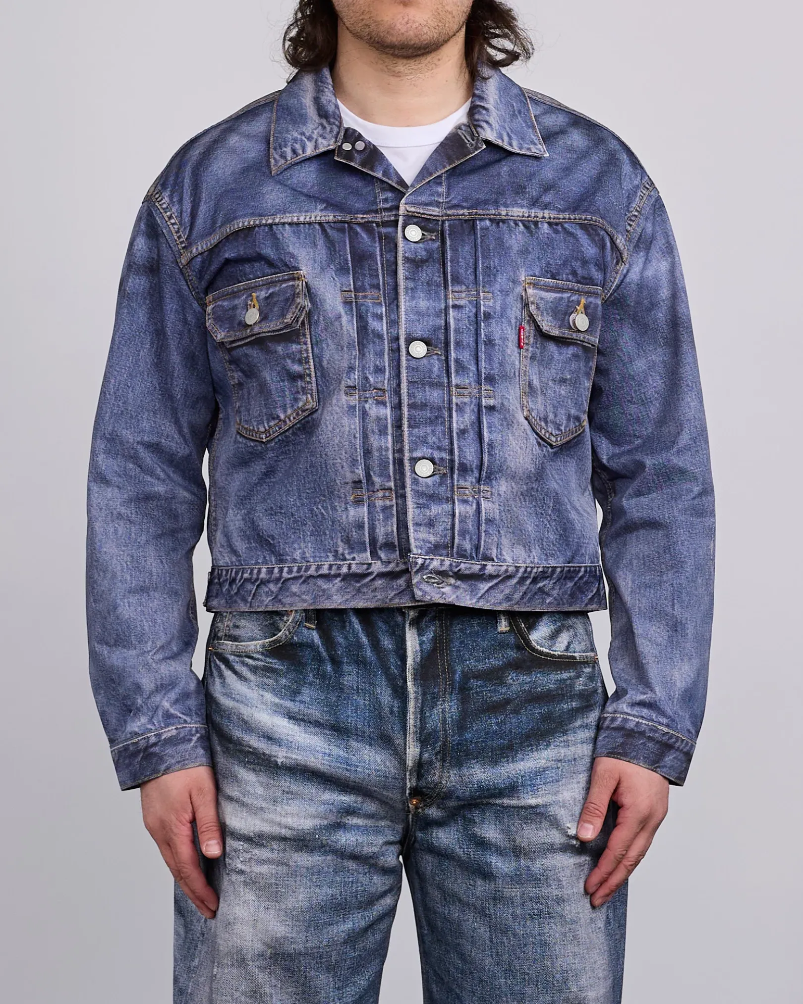 Hot Junya Watanabe MAN Levi's Inkjet BerBerJin Jacket Indigo