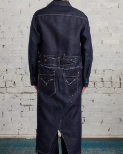 Discount Junya Watanabe MAN Levi's Combination Long Coat Indigo