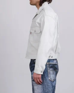 Fashion Junya Watanabe MAN Levi's Foil Print Jacket Off White